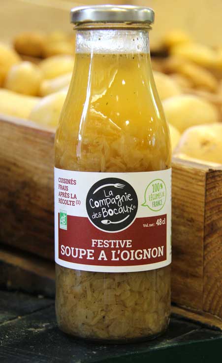 Soupe à l'oignon - La Compagnie des Bocaux BIO - Le Potager Coudoux